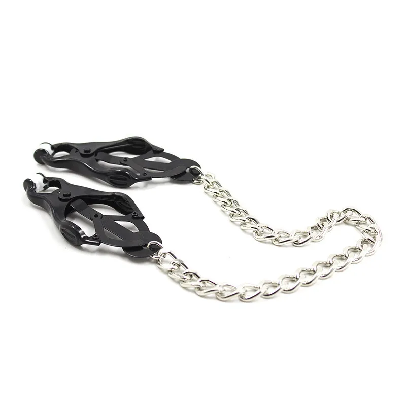 Stainless Steel Butterfly Clip Adult Sex Toys Breast Nipple Clamps with Chain Clips BDSM Bondage Couples Erotic Accessories C181223959331