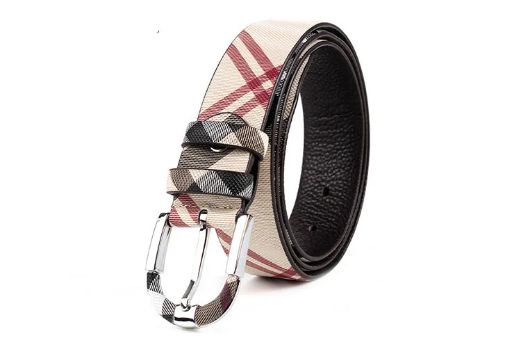 Helt nya herr- och kvinnors läderbältesmode Kontrollerat läderbältesnålspännetyp Casual Business Belt Good Quali240R