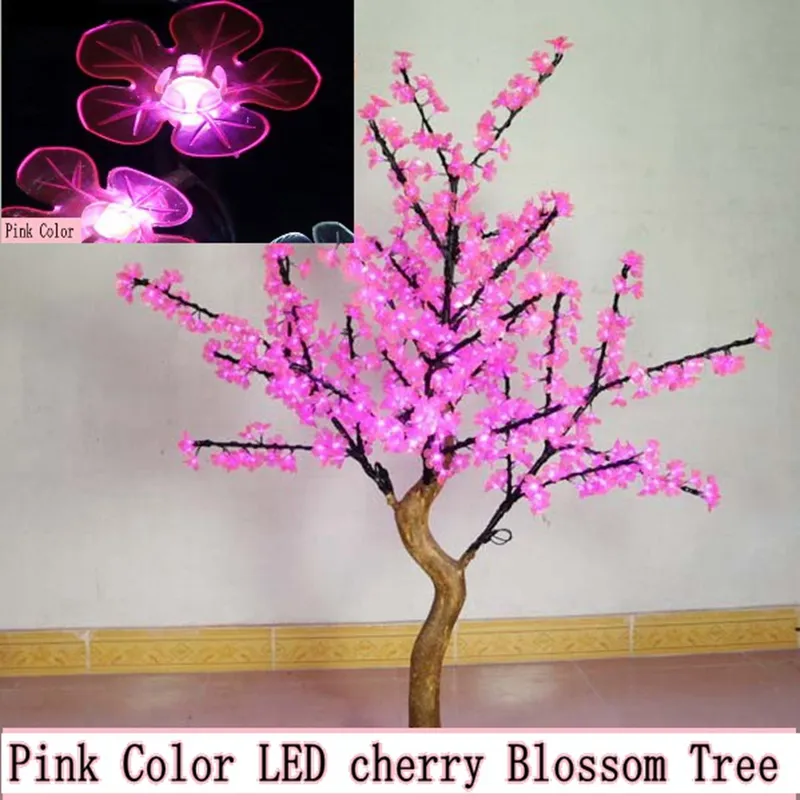 LED Cherry Blossom Tree Light Outdoor impermeabile albero artificiale 5 piedi 540 led rosa verde bianco blu colore le vacanze di Natale Wed2194