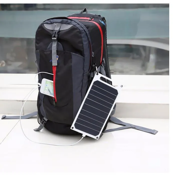 5V 10W DIY Solar Panel Slim Light USB Charger Charging Portable Power Bank Pad Universal For Phone Lighting Car Charger298K
