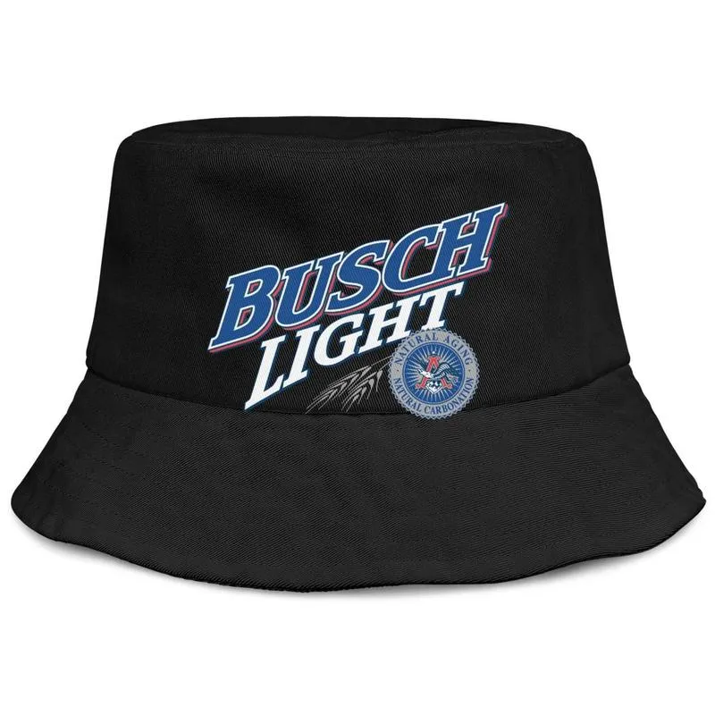 Busch Lekkie piwo logo męskie i damskie buckethat fajne młodzież baseballcap jasnoniebieski adge biały latte tak bardzo320h