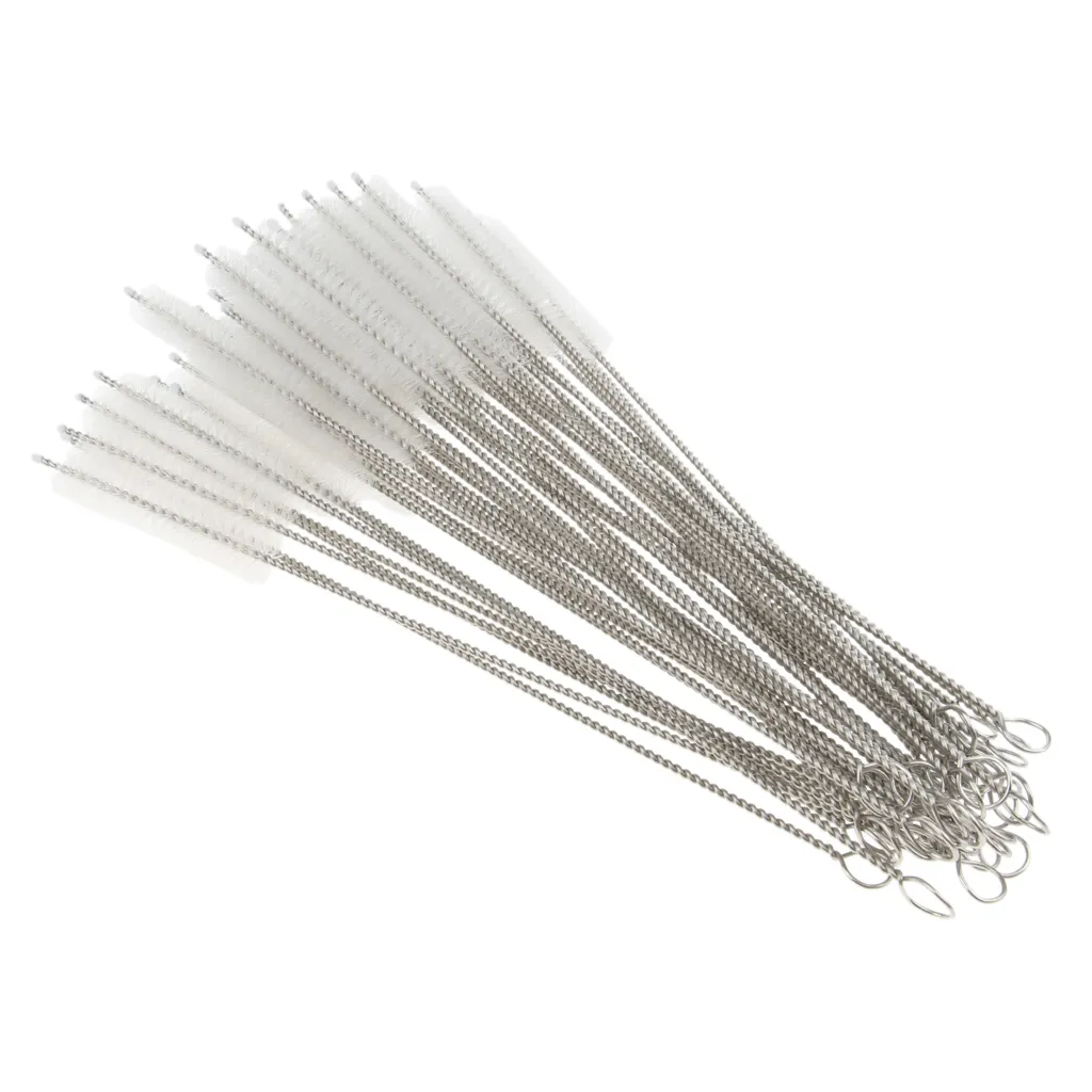 Stainless Steel Drinking Straw Cleaning Brushes Cleaner 200mm277E