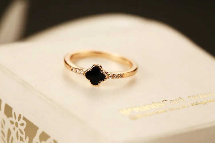 Модное корейское кольцо с инкрустацией из циркона, 18-каратное настоящее золото, простое женское кольцо, модное классическое женское кольцо, подарок на День святого Валентина220s