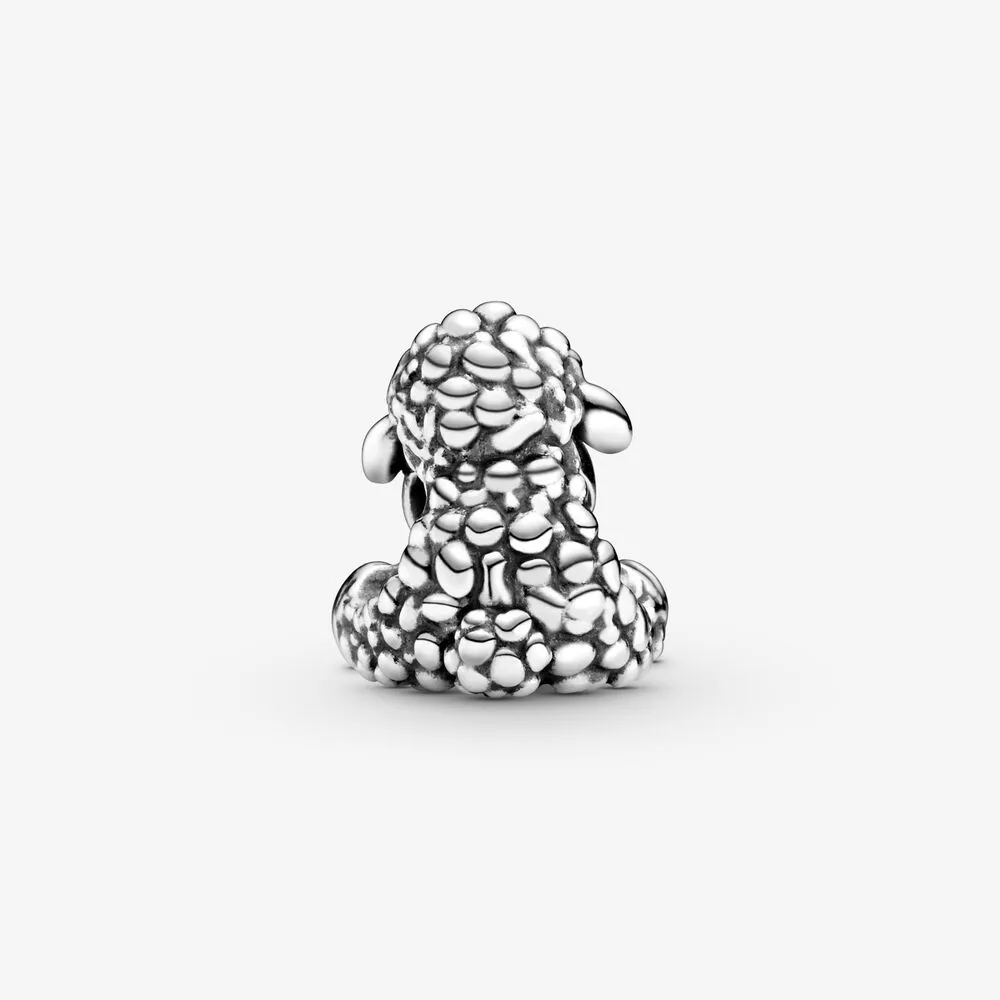 Nova chegada 100% 925 prata esterlina adorável ovelha charme caber original europeu charme pulseira moda jóias acessórios3098