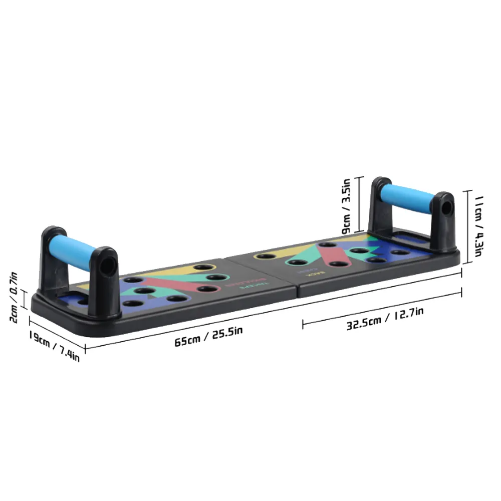 Push Up Rack Board قابلة للطي متعددة الوظائف للدفع لأعلى لوحة تجريب المنزل مجلس التمرينات البطن المعدات y200506252i