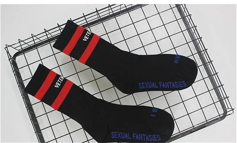 Luksusowe Vetements Socks Fashion Men Men Socks Socks Bawełna para marki Projektantki Skarpetki sportowe dla mężczyzn Rozmiar Szybka dostawa 9552485