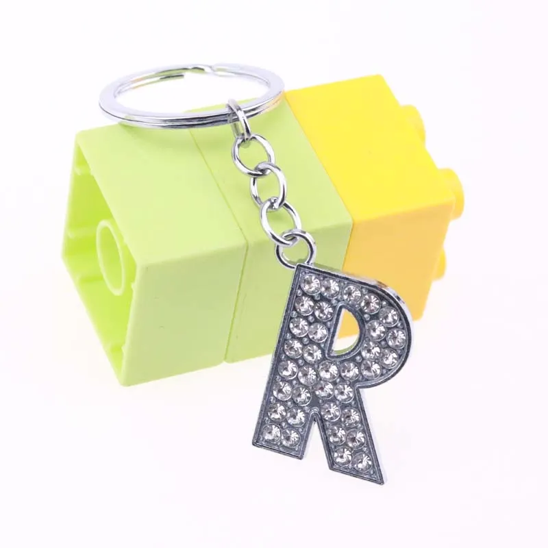 alphabet alphabet حرف كامل مع إكسسوارات DIY keychain dist ring 3 2 285D