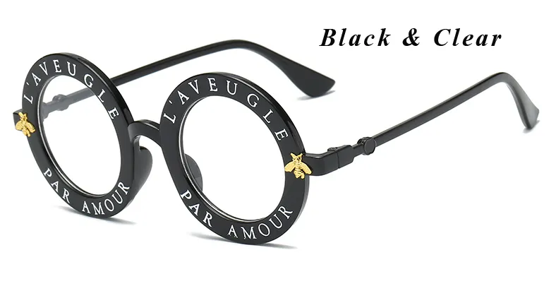 ВСЕГДА-l'aveugle par amour круглые солнцезащитные очки женщины отличительные солнцезащитные очки для мужчин уникальные бренд-дизайнер ретро Sun Glass2610