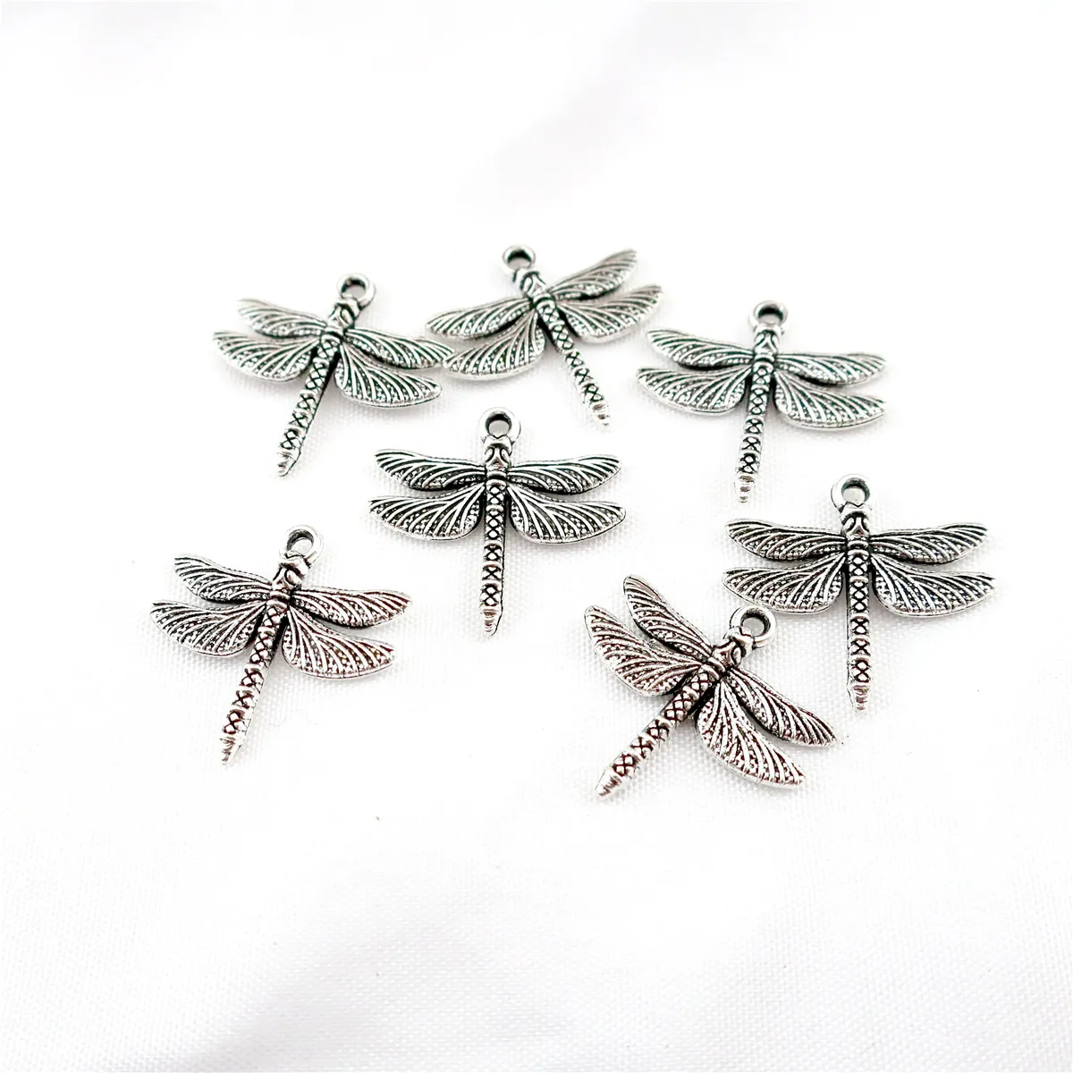 22848 45 pièces en alliage Antique argent Vintage insectes libellule pendentif charme mode bijoux accessoire bricolage Part2453