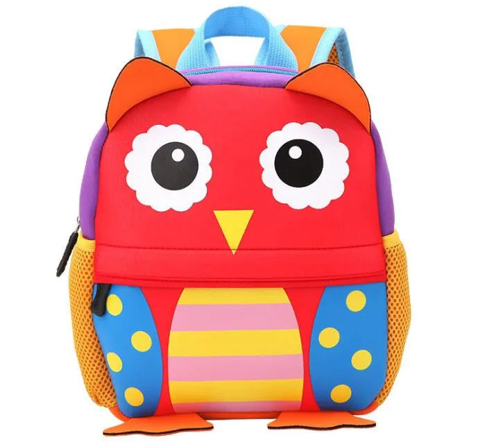 School Bags Kid Toddler Backpack Kindergarten Shoulder Bag Baby Cartoon Animal Bag for 2-5years baby203U