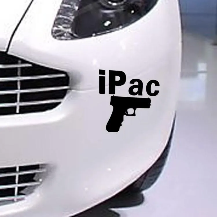 10st Ny Pistol Body Sticker PVC avtagbar vattentät klistermärke Creative Diy Car Beautification Decoration