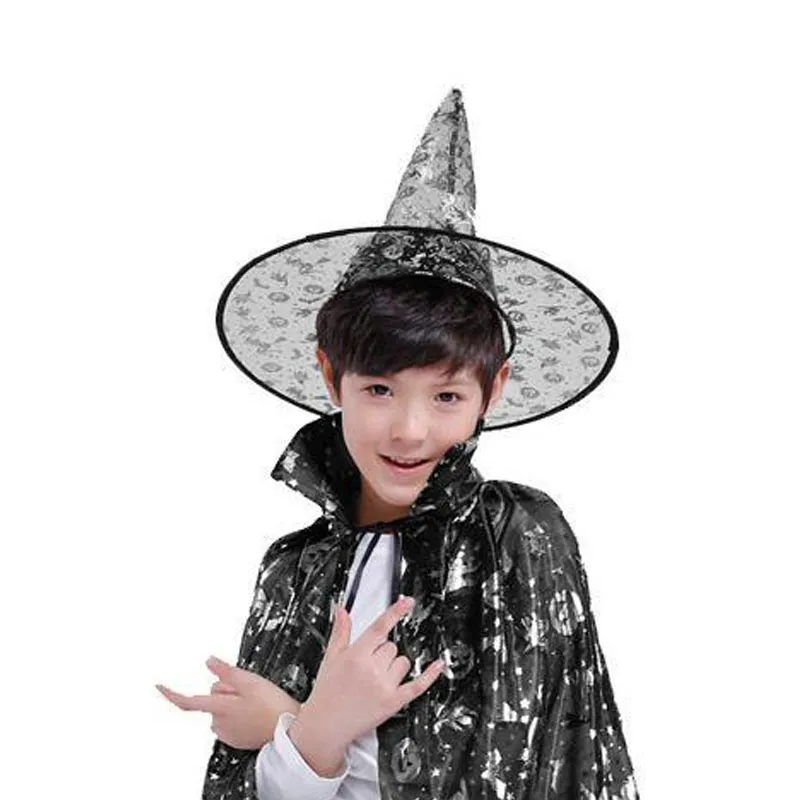 Chapéu de bruxa de malha adulto feminino boné de bruxa chapéus para festas de fantasia de halloween decoração de festa aleatória color263s