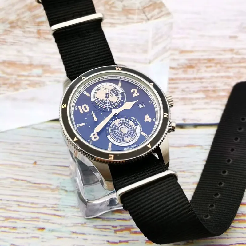 Orologi da uomo di design cavans cinturino moda uomo orologi da polso tempo universale casual business orologio da uomo orologi266d