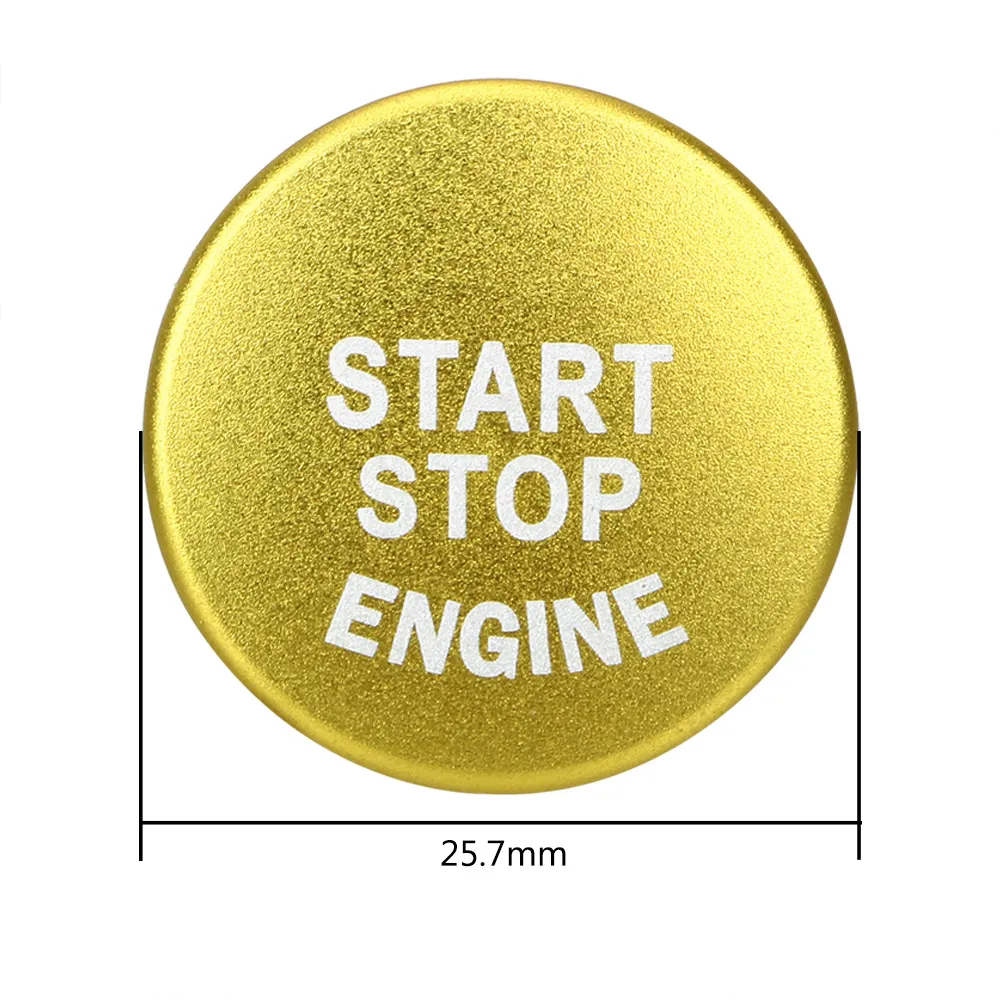 Botão de partida do motor do carro parar acessórios chave substituir capa interruptor decoração adesivos carro para bmw interior accessories3485674