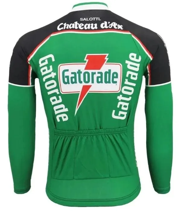 2022 Chateau d'ax Gatorade TEAM Wielertrui 19D Gel Pad Fietsbroek Set Sneldrogend Lente Herfst MTB Ropa Ciclismo Lange Slee243J