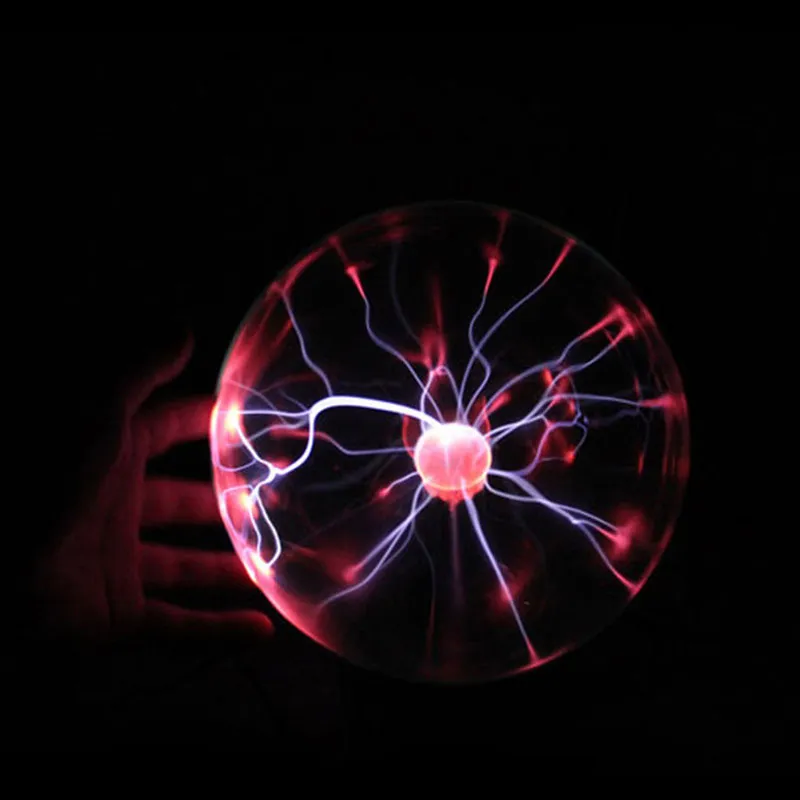 Lampada magica al plasma Luce notturna Camera bambini Decorazione feste Sfera elettrostatica Luce regalo Lampada con controllo tattile in cristallo lampo246D