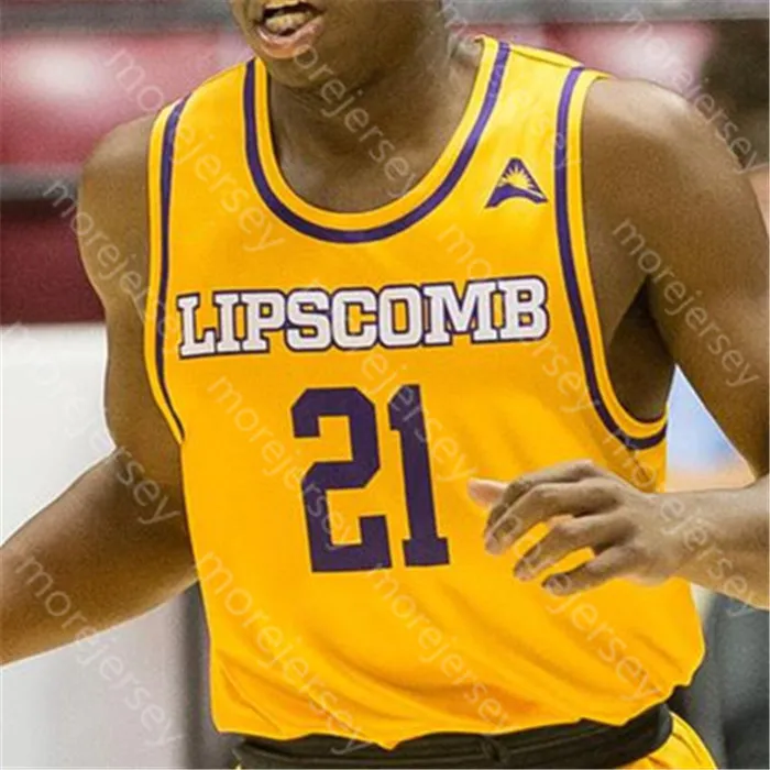 Maglie da basket Custom Lipscomb Bisons Maglia da basket NCAA College Garrison Mathews Ahsan Asadullah KJ Johnson Michael Buckland Andrew Fleming Greg Jones