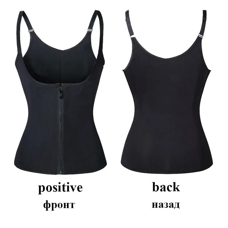 Slimming Shapewear Waist Trainer Vest Adjustable Shoulder Strap Corset Women Corrective Body Shaper Waist Cincher Tummy Control T200707