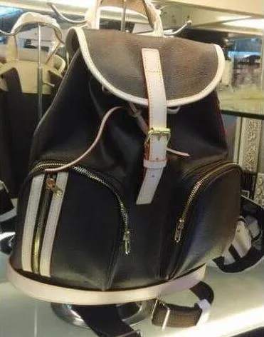 Tout nouveau sac à dos féminin 100% réel en cuir en cuir en cuir en cuir en cuir réel sac à dos de grande taille sac à main fleur brun fleur de sac à main VI206i
