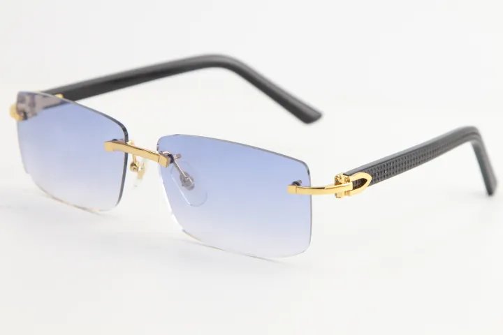 Designer Uomo Donna Senza montatura Occhiali da sole plaid neri Plank 8200757 Occhiali da sole di marca di moda di alta qualità Montature trasparenti con Cl295G