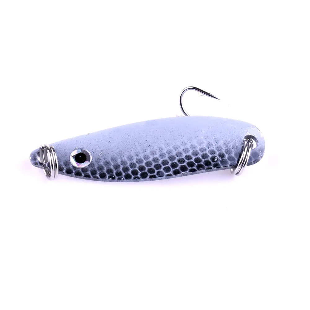 HENGJIA Fishing Spoon Lures 6 5g 5cm spinner and spoon silver Spinner multicoloured Hard Bait colorful metal baits241h