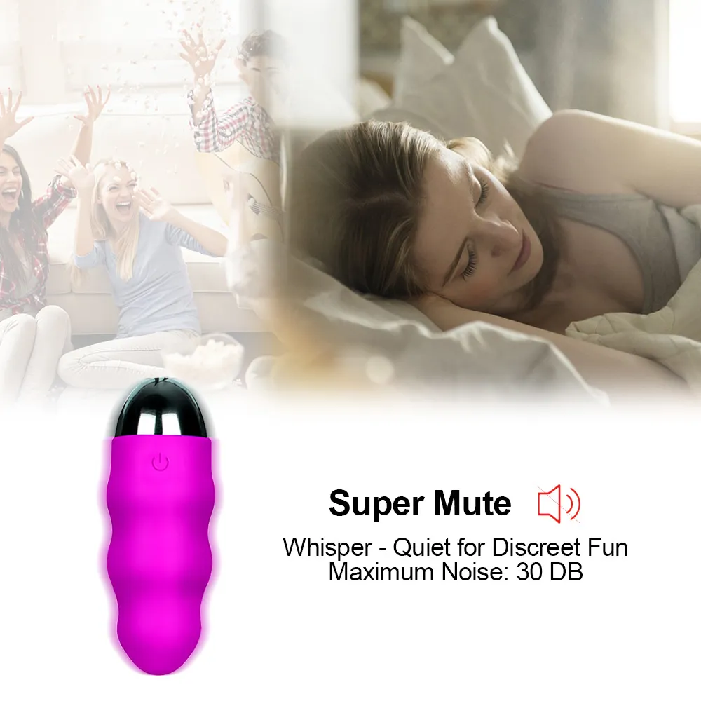 10 Geschwindigkeiten Vibrator Sexspielzeug für Frau mit drahtloser Fernbedienung Wasserdicht Silent Bullet Egg USB wiederaufladbare Spielzeuge für Erwachsene Y23039106
