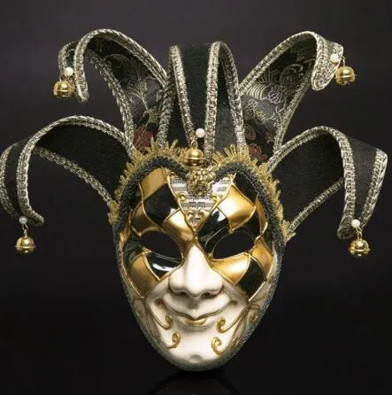 NUEVA Fiesta de Halloween Máscara de Carnaval Mascarada Venicek Italia Venecia Pintura hecha a mano Fiesta Mascarilla Máscara de Navidad Cosplay GB1023340e