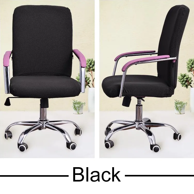 Universal Jacquard Fabric Office -stol täcker dator Elastisk fåtölj Slipcovers Seat Arm -stol täcker Stretch Rotating Lift307R