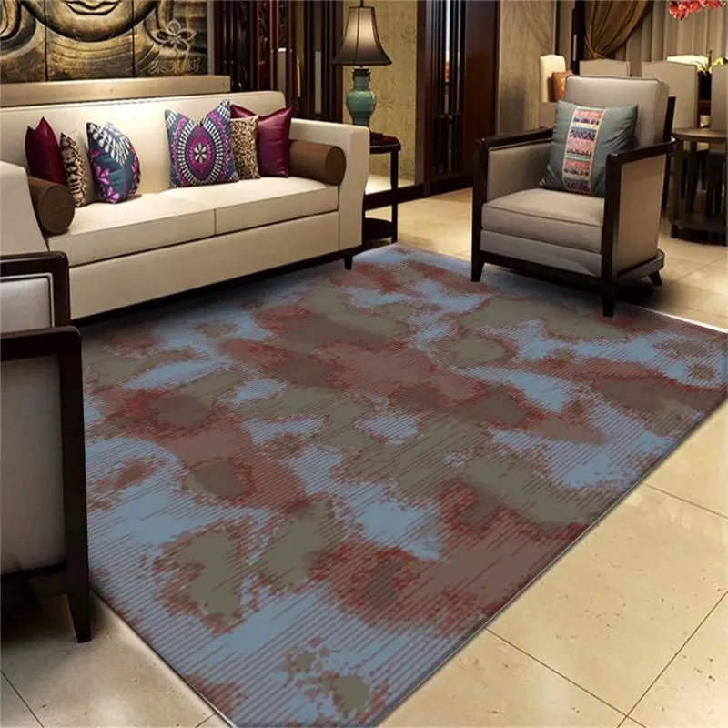 Tapis décoratifs pour la maison en filet, tapis de sol de chevet, de canapé, de Style nordique, en flanelle douce, grand tapis de salon, Carpet305q