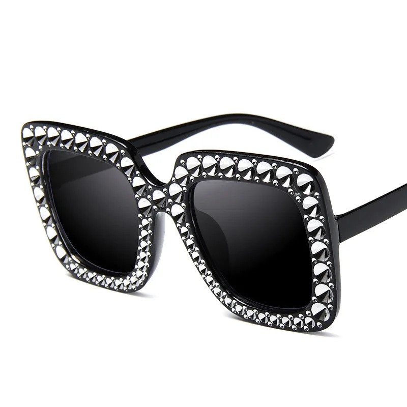 Occhiali da sole a diamanti brillanti donne design marchio flash shandes femmina specchio occhiali da sole oculos lunette bling rhinestone280z