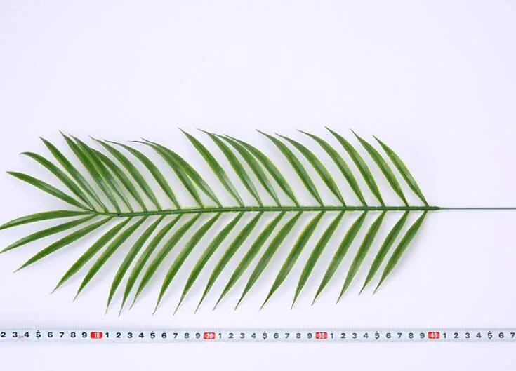 Sztuczne fałszywe plastikowe liście zielone rośliny Fałszywa zieleń liści palmy do kwiatowej układu kwiatowego dekoracji ślubnej GB262L