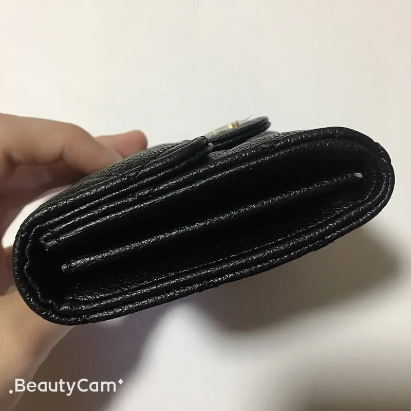 Cassic botão preto flip mão levar carteiras c moda moeda bolsa pacote de cartão sacos de armazenamento para senhoras itens favoritos wogue vip gift292t