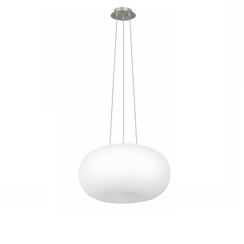 حليب الدونات الأبيض زجاج قلادة مصباح الطعام غرفة المعيشة مطعم El Bar Cafe Loft Bpple Donut Suspension Light217W