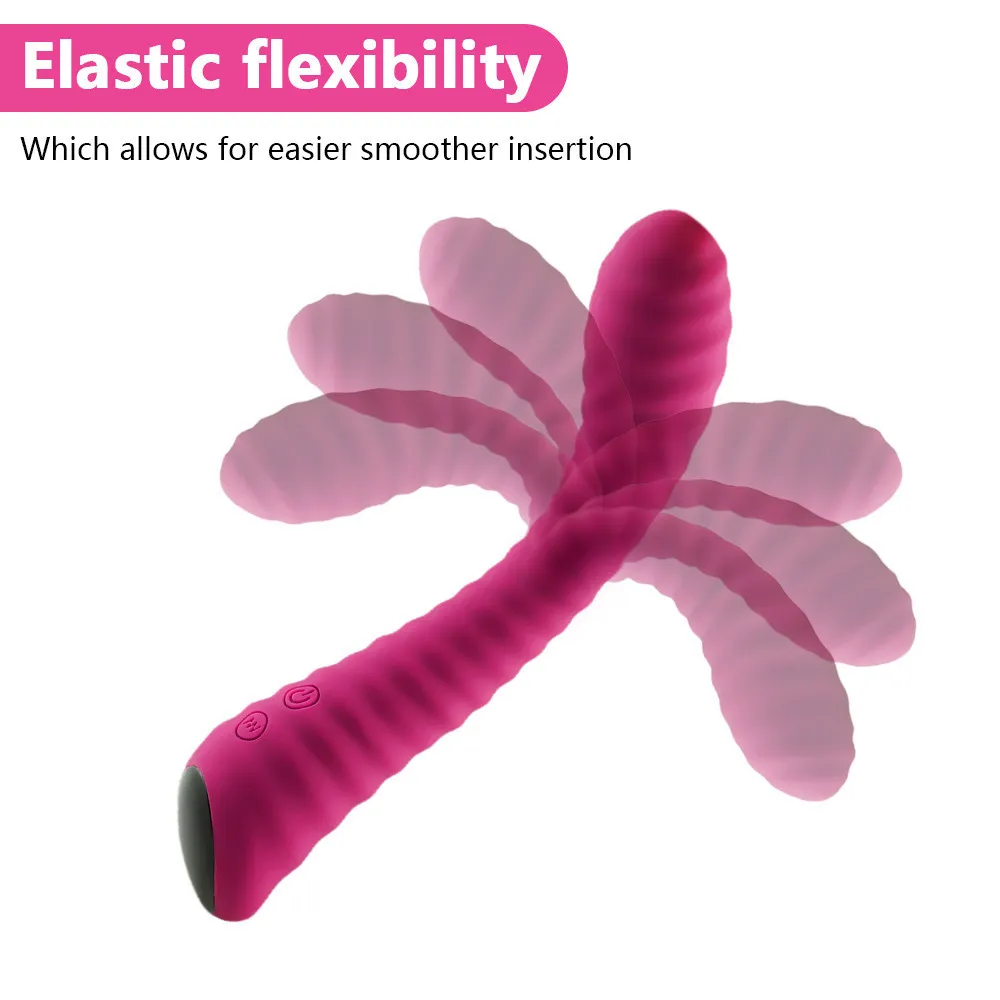 Silikon sexleksak för kvinnor lesbisk masturbator vuxen anal leksak flexibel dildo vibrator laddningsbar USB 9 hastigheter vuxna produkter SH13225150