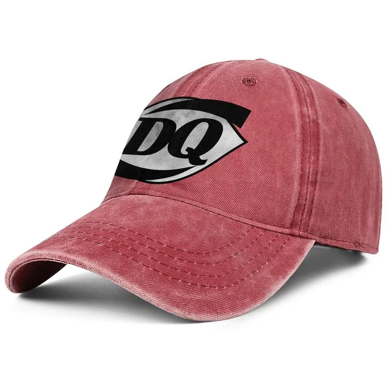 Dairy Queen DQ crème glacée Gay pride arc-en-ciel unisexe denim casquette de baseball équipée cool mignon élégant chapeaux Vintage ancien Logo Old222J