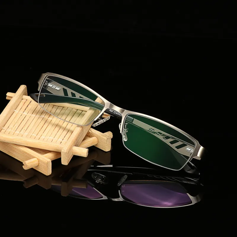 Мужские деловые солнцезащитные похромные очки для чтения для мужчин и женщин, очки для дальнозоркости, диоптрий, пресбиопии, стекло 0 25 1 0 1 5 2 0261O