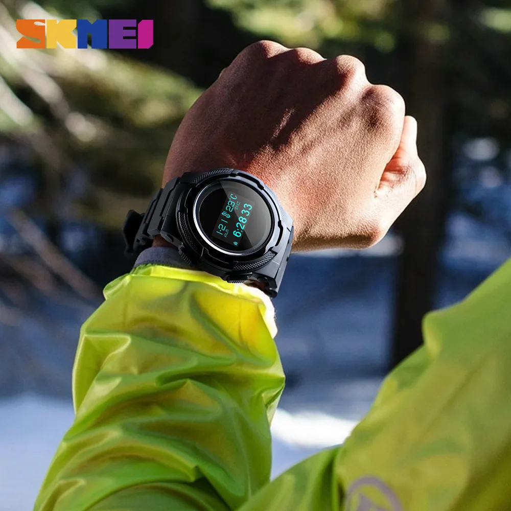 SKMEI montre numérique hommes multifonction Sport montres calcul de calories réveil boussole hommes montres montre homme 1439290m