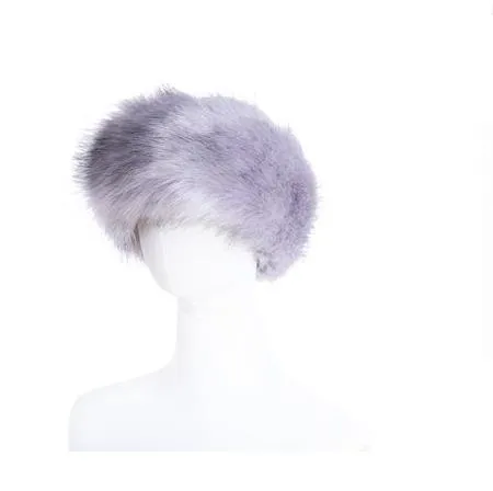 10 färger kvinnor faux päls huvudband lyx justerbar vinter varm svart vit natur flickor päls öronvarn öronmuff hattar för kvinnor2621