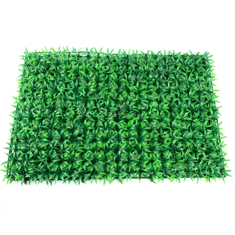 Alfombra de hierba de flores de boda de 40x60cm, alfombra de paisaje de césped de plantas artificiales verdes para decoración de paredes de jardín y hogar, hierba falsa 1236C