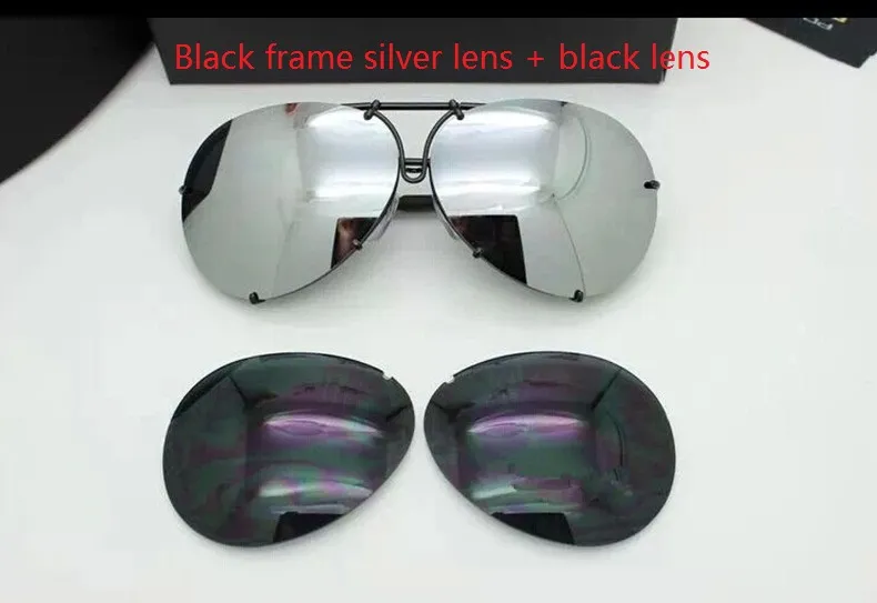 Óculos de designer de marca inteira homens mulheres P8478 estilo verão legal óculos polarizados óculos de sol óculos de sol 2 conjuntos de lentes 8478 wi263I