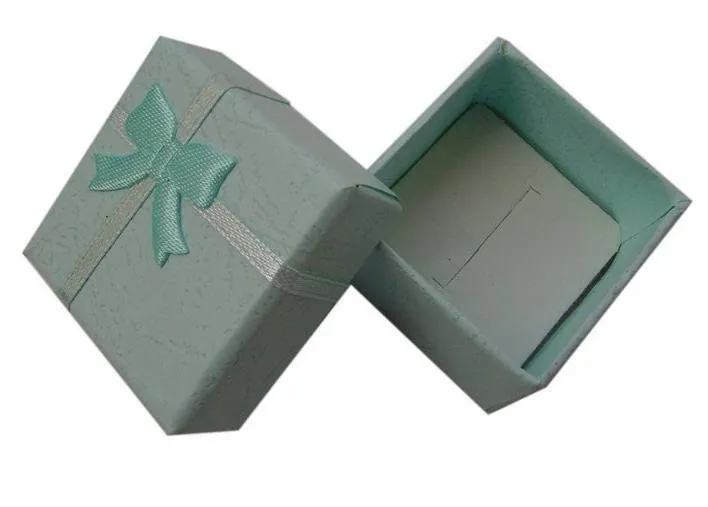 Hele 48 stcs mode sieraden doos multi -kleuren ringen doos sieraden cadeau verpakking oorbellen houder kast 4 4 3 cm t190629274b