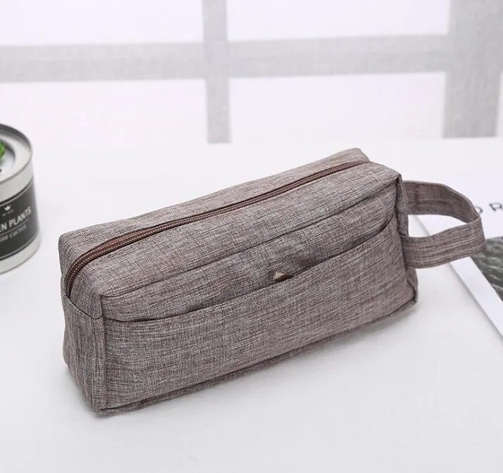 Women Men Men Pvc Grey Plain Laign Sport Sport Cosmetic Bag Outdoor