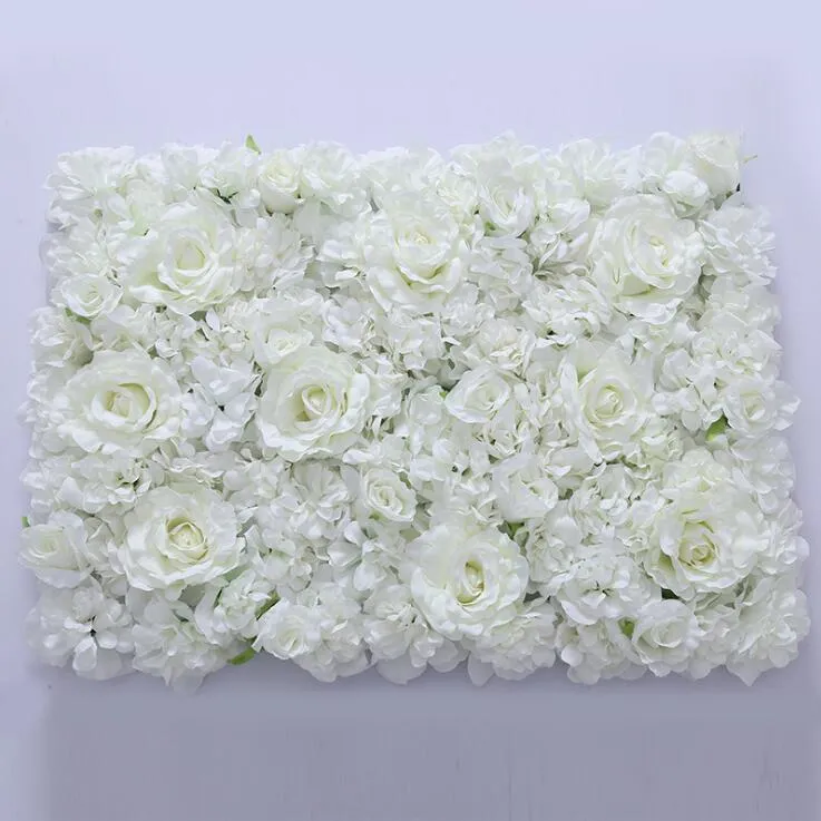 40 x 60 cm künstliche Blumenwanddekoration Straßenführung Blumen gefälschte Hortensie Pfingstrose Rosenblume für Hochzeitsbogen Dekor Flores Kranz2232