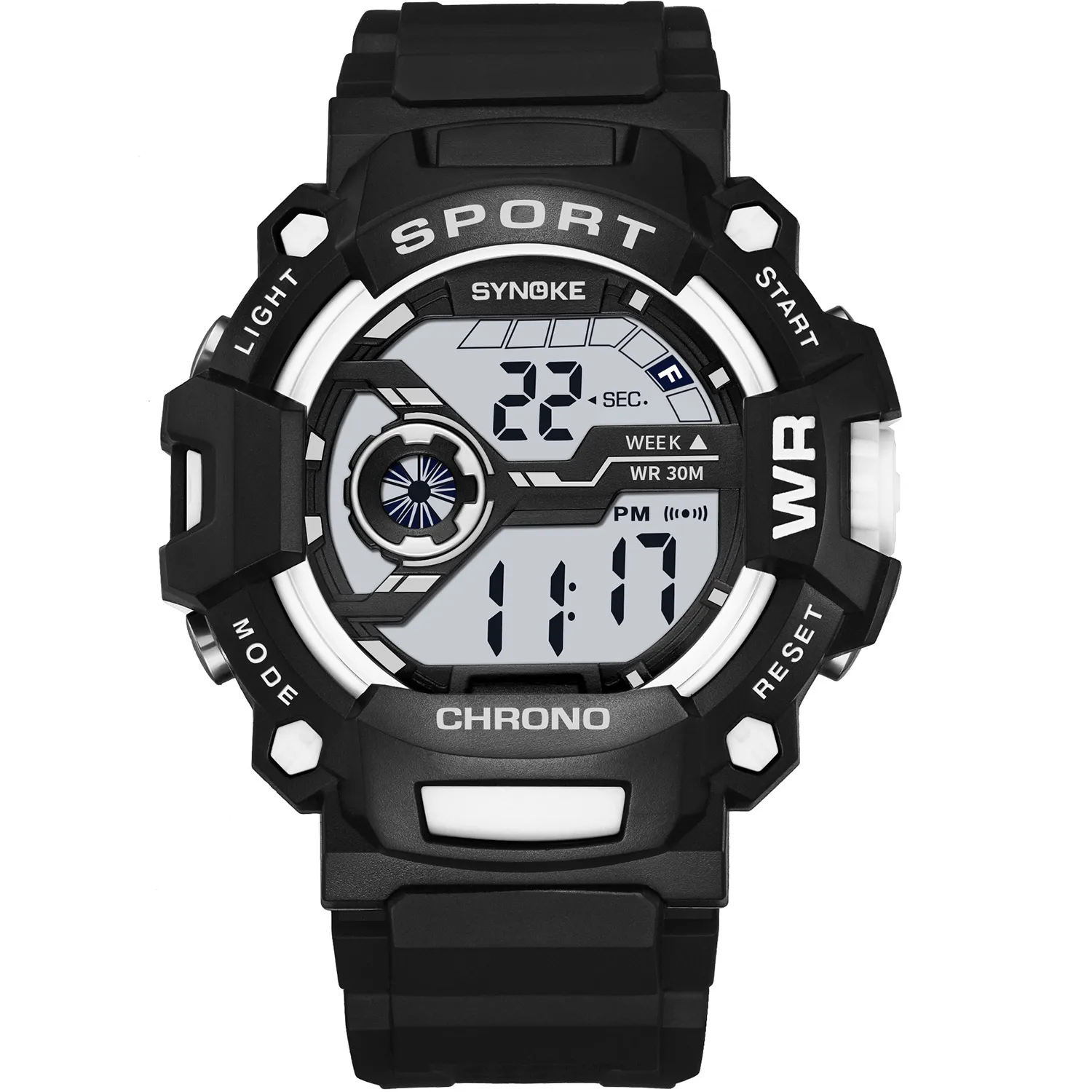 パナーファッションメンデジタルウォッチ防水屋外スポーツメンズスポーツリストウォッチLED MEN241Bの電子時計