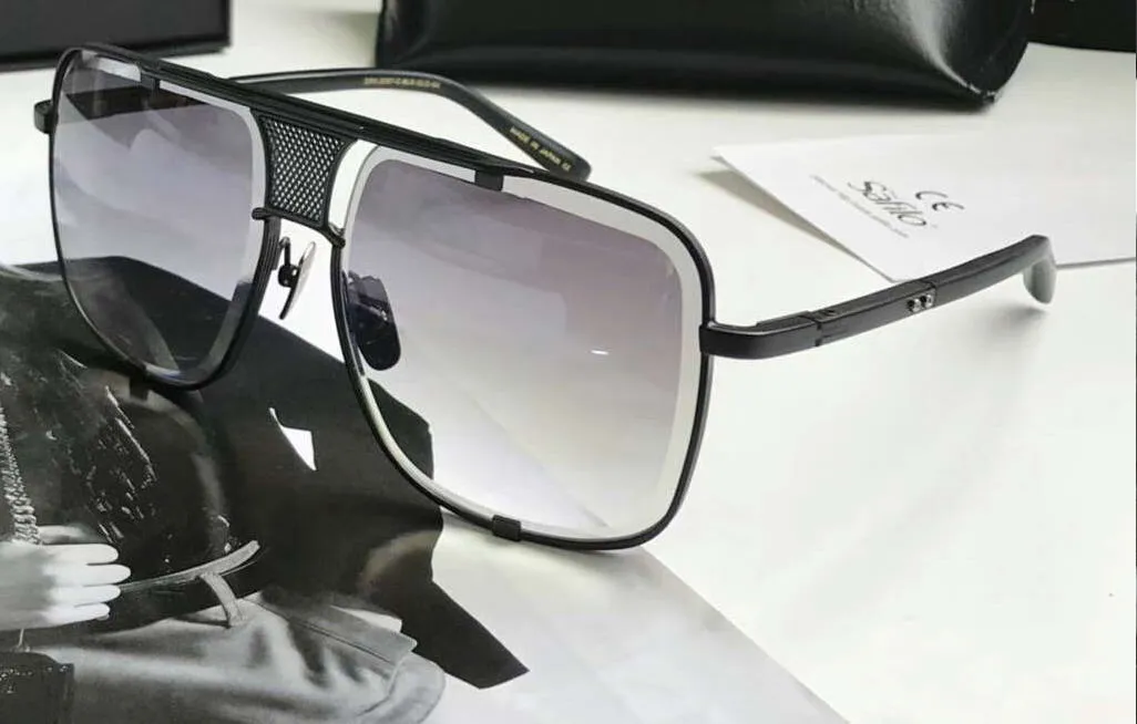 Classici occhiali da sole quadrati Lenti a gradiente grigio nero 2087 occhiali da sole da sole Des Lunettes de Soleil con box257c