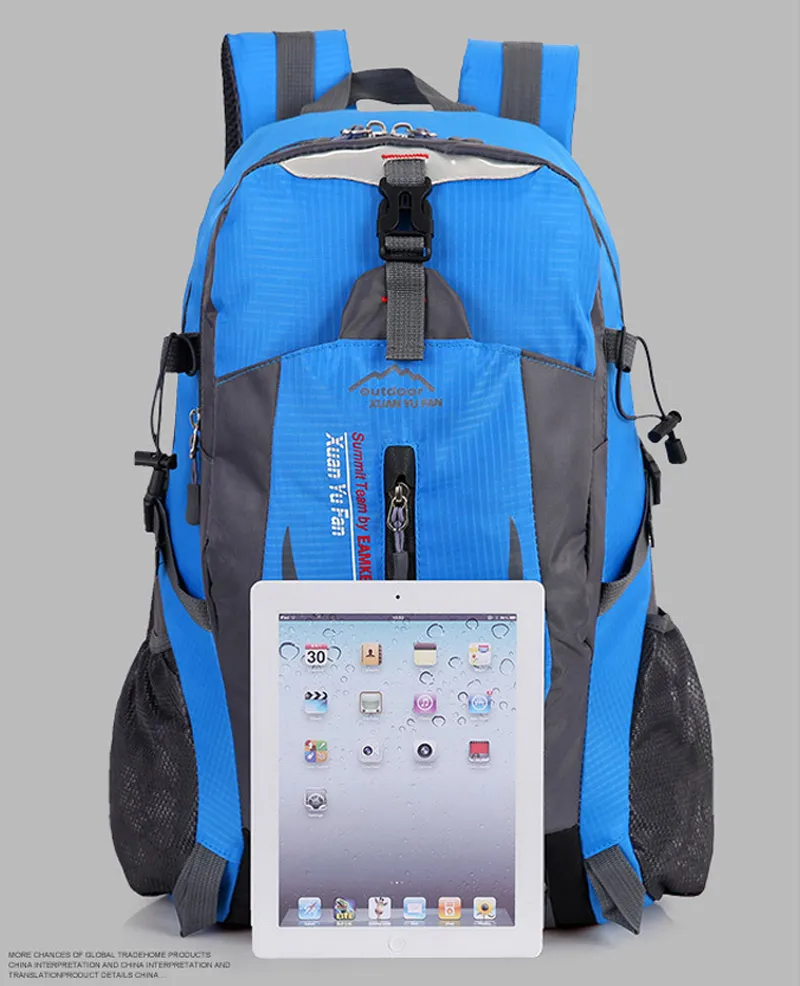 대형 36-55L 야외 배낭 유니esx 여행 다가구 등반 배낭 하이킹 큰 용량 rucksacks 캠핑 스포츠 가방 244b