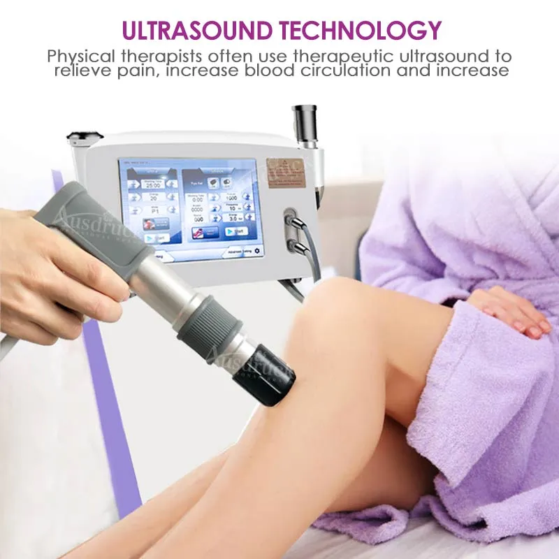 Krachtige ultrasone klankfysiotherapie Machine voor pijnverlichting Fysiotherapie Body Pain Relief ED Afslanken Cellulitis Reduction Letsel Recovery