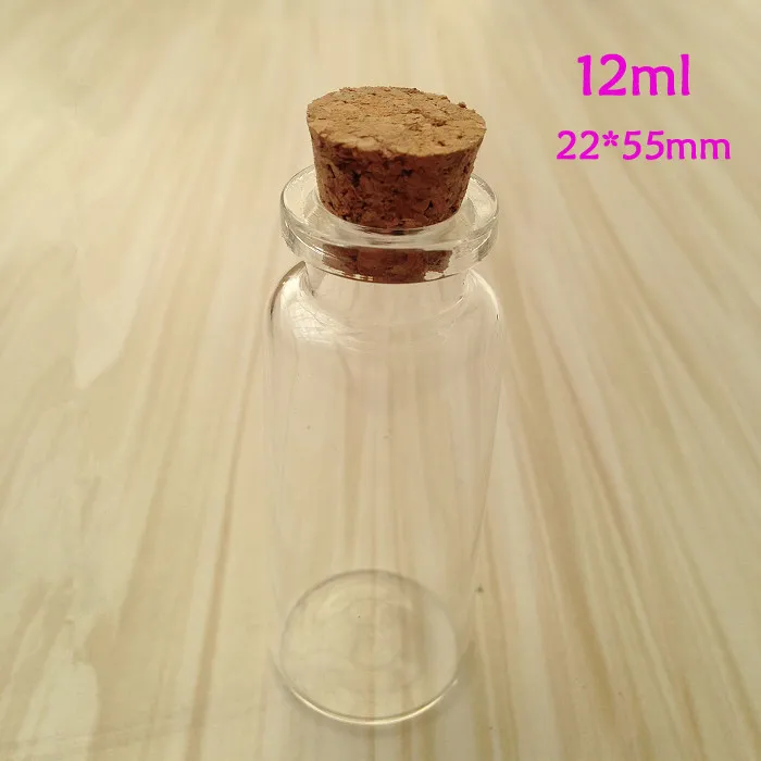 Mini szklana butelka z korkiem 3 ml 5 ml 7 ml 8ml 10 ml 15 ml 20 ml szklanych słoików na całym świecie 3048