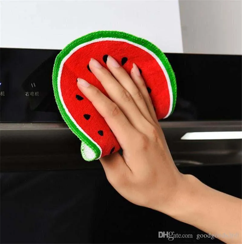 Härlig frukttryck hängande kök handduk mikrofiber handdukar snabbt-kemtvätt ram skål tyg torkande servett da220