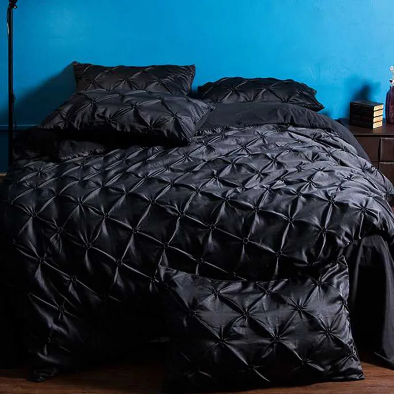 Bedding Sets New Black 4 Size Bed Sheet Duvet Cover Sets Gift Duvet Cover Polyester Fiber Home el243p